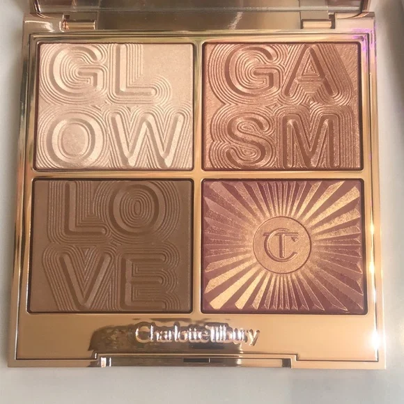 Charlotte Tilbury Glowgasm Lightgasm Light Medium Face Palette 15.2g NIB - Picture 5 of 13